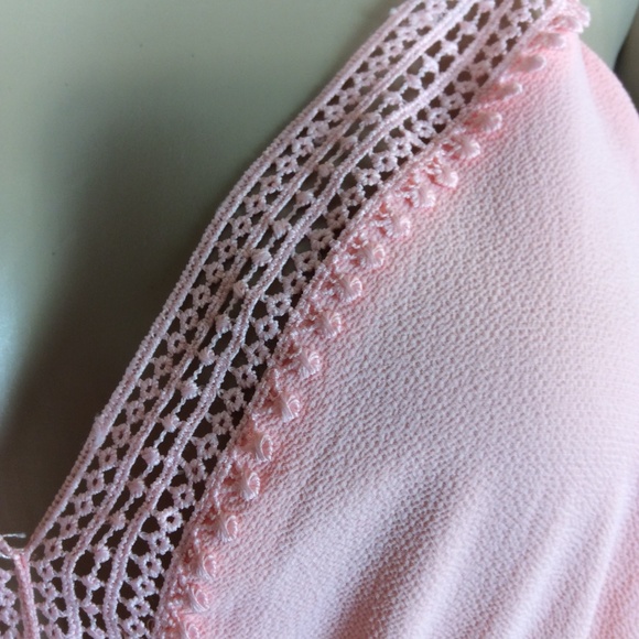 NWOT Flowy boho pink strappy dress - Picture 2 of 6